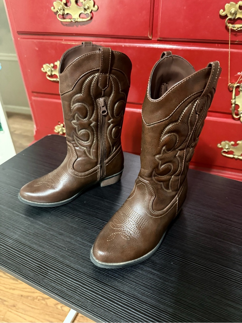 Girls Brown boots Target brand size 2